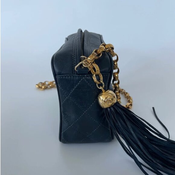 Chanel | Vintage Camera Bag | Navy Blue | Upcycled - Picture 5 of 12